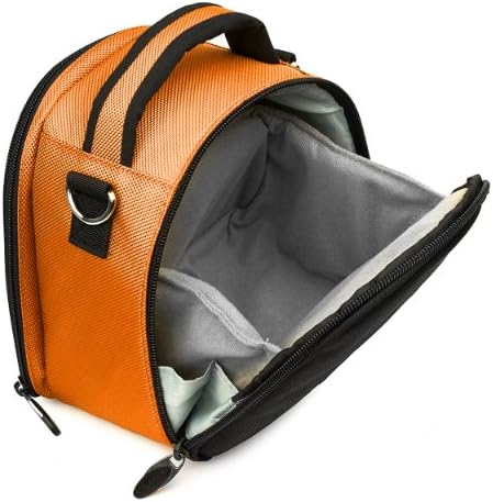 Vangoddy Laurel Titan Orange Transporting Case Bag para Sony Cyber-Shot, Alpha, E-Mount, A-Mount Series Camera's