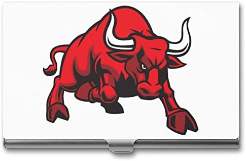 Angry Bull Business Id Card Titular Silm Case Profissional Metal Name Card Pocket Pocket