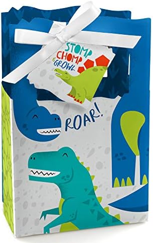 Dinosauro de rugido - Dino ácaro T -Rex Chá de bebê ou festa de aniversário de festas - Conjunto de 12
