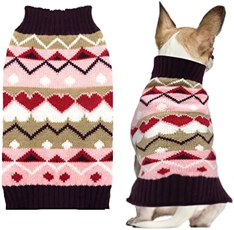 Axiijgl Sweater Pet Dog Roupas de cachorro macio cachorros de gato de gato de gato suéter de cachorro