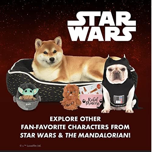 Star Wars Dog Toy Baby Yoda Plush Squeaker | 6 ”A criança, grogu para o meu coração de pelúcia de pelúcia