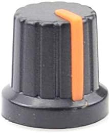 12pcs 6mm Fraço do eixo DIA Potenciômetro Pote Caps, laranja