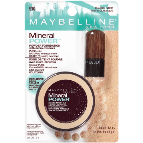 Maybelline New York Mineral Power Powder Foundation, Ivory natural, 0,28 onças