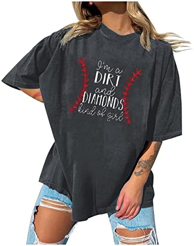 Camiseta casual de verão para mulheres letra de moda camisetas estampas redondas pescoço de meia