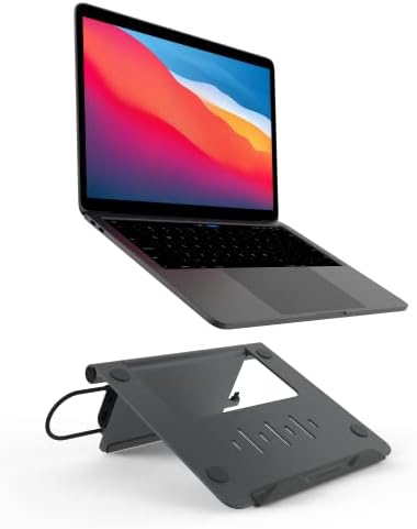 ADAM ELEMENTOS USB-C STAND HUB/LAPTOPS POADKING-CASA HUB STAND 5in1 Multiat Stand Hub para Mac, iPad