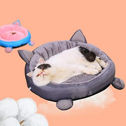 Cama de gato sh-ruidu cama lavável de animais de estimação redonda confortável com fundo à prova