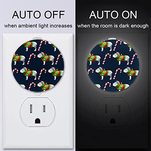 2 Pacote Plug-in Nightlight LED Night Light com sensor de entardecer para o amanhecer para o quarto