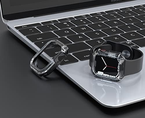 Bumper Compatível com Apple Watch Case Série 8 Série 7 Caso de proteção de duas cores TPU e PC