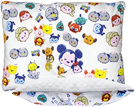 Reflyaway Baby Square Pillow 12,2x9 polegadas pequeno e fácil de transportar travesseiro de algodão orgânico