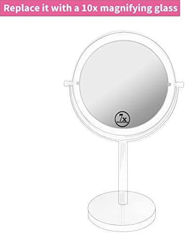 Lansi 6,6 polegadas 7x Minfliing Mirror Plate é usado para substituir o espelho de maquiagem montado