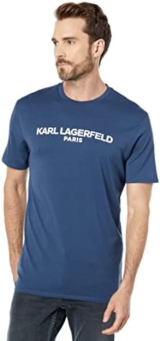 Karl Lagerfeld Paris Men's Foil Karl Logo Crew Neck Circh