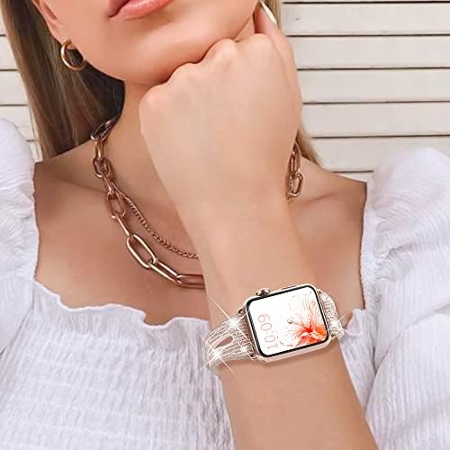 Série Kingxbar Glitter Compatível com Apple Watch Band