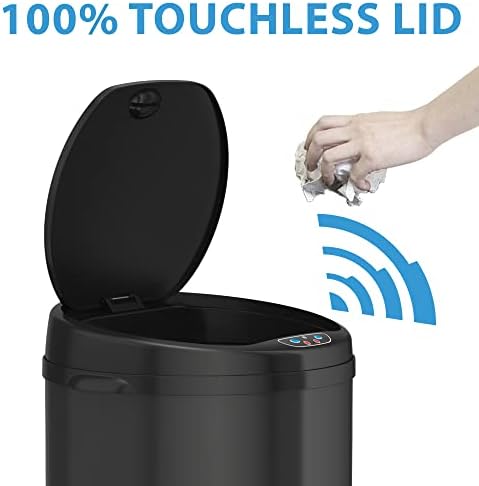 ITOUCHless 13 galões de lixo automático lata com sistema de controle de odor - lixo de lixo de sensor de cozinha