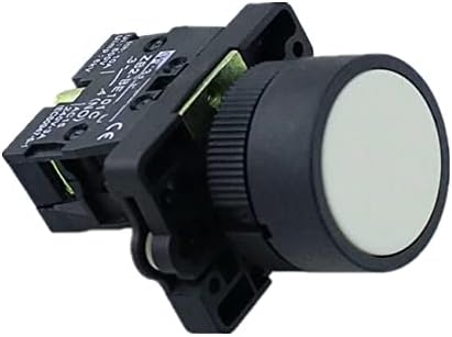 Axti 22mm 1 não/1nc signo de botão momentâneo interruptor 600V 10A ZB2-EA11 RED, VERDE, AMARELO, AZUL,