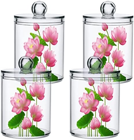 Innewgogo Bunch Flowers Lotus 2 Pacote de pacote de algodão Dispensador Organizador Distribuidor de banheiros