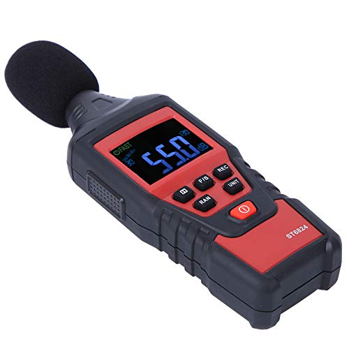 Som digital ST6824 Digital Sound Level Meter Voice Tester Decibel Monitor da ferramenta de medição 30 130dB