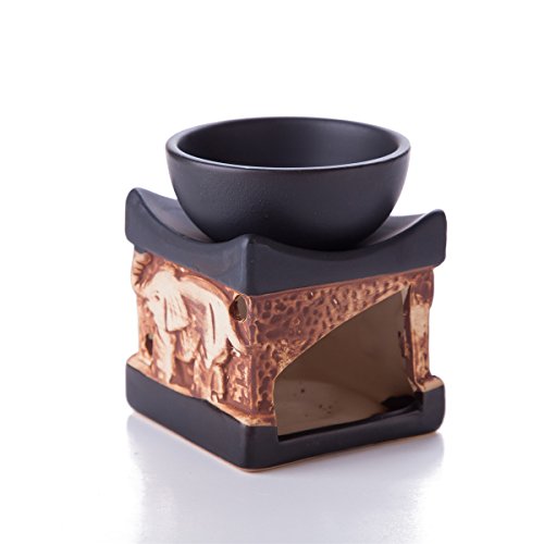 Feng Shui Zen Cerâmica Essential Burner Burner Difusor Tea Light Holder Great for Home Decoration & Aromaterapy