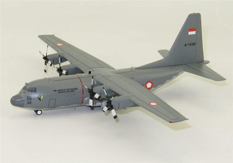 JFOX Indonésia Força Aérea C-130H Hercules A-1332 1/200 Aeronave Diecast Modelo pré-construído