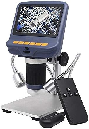 Lepeuxi Desktop Mini Microscópio 220x Microscópio Digital USB de 4,3 polegadas HD com luz LED para