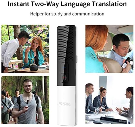 SSK Portable Language Transtradores de idioma estrangeiro Dispositivo com o smartphone Conectando por Bluetooth