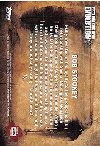 2017 Topps Walking Dead Evolution Trading Card 78 Bob Stookey