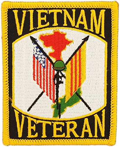 Patch veterano militar do Vietnã dos Estados Unidos, com adesivo de ferro