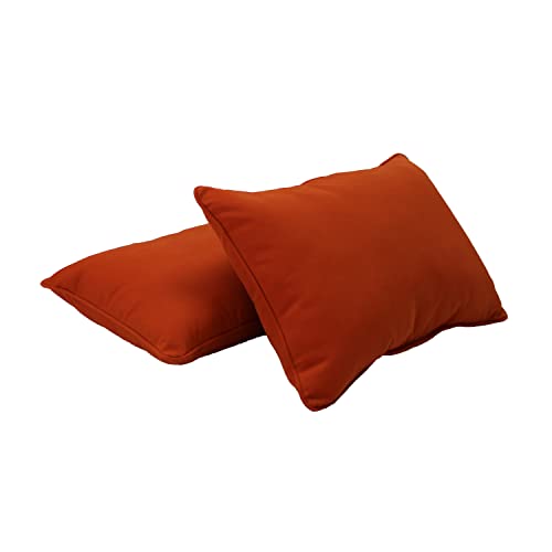 Factory Direct Partners 13812-121 Almofadas Presidio 12 x 20 Solid Lombar Pillow; Jogue travesseiro