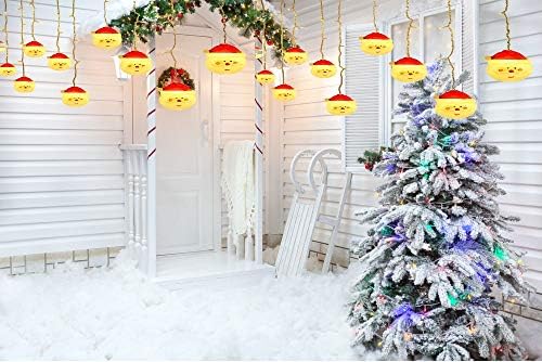 LightaiDead 3,5m 96 LEDs, 16 Papai Noel LED LED LIGHT LUZ com 8 modos, luzes de decoração para interno/externo,