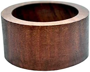 Nirvana Classe Made Wood Nabines Ring Set com 12 anéis de guardanapo - Artisan criado na Índia