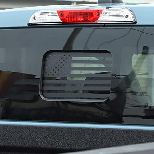 Zhizhong traseiro da janela média Decalque compatível com Ford Ranger 2018-2021, American Flag Back