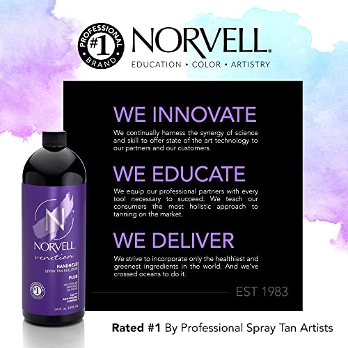 Norvell Premium Premium Sunless Sunnning Spray Tan Solução - Venetian Plus, 1 litro