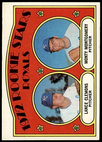 1972 Topps 372 Royals Rookies Lance Clemons/Monty Montgomery Kansas City Royals NM+ Royals