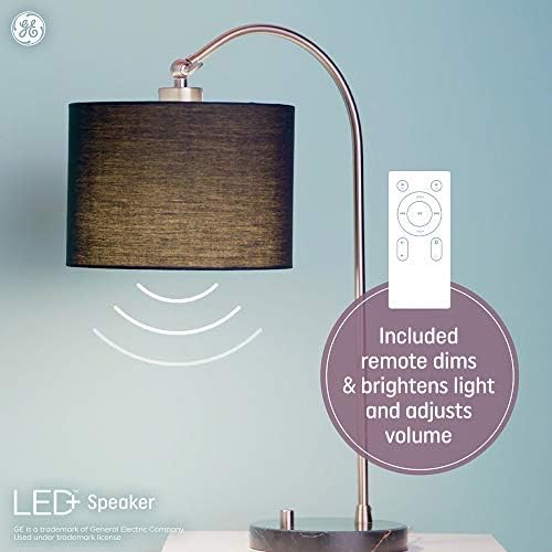 LED de iluminação GE+ lâmpada de alto-falante, branco macio, alto-falante Bluetooth, nenhum aplicativo ou wi-fi