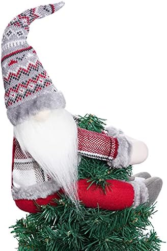 Haakong Arree de Natal Topper Gnome Cortina de Natal Tieback Buckle Plexus