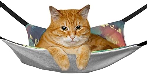 Pet Hammock Girl Umbrella Cat Bed Bed com tiras ajustáveis ​​e ganchos de metal 16,9 x13