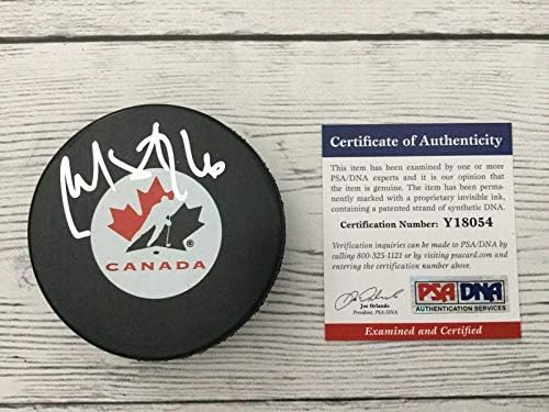 Martin St. Louis assinou a equipe autografada do Canadá PUCK PSA DNA COA A - Pucks NHL autografados