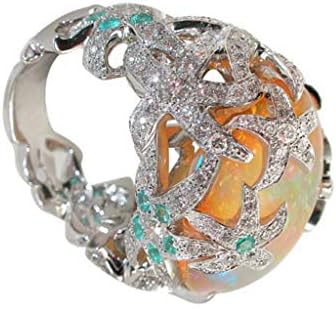 Homens anéis grandes anéis de anime anel de jóias de jóias de moda moda flor retro tendência zircão