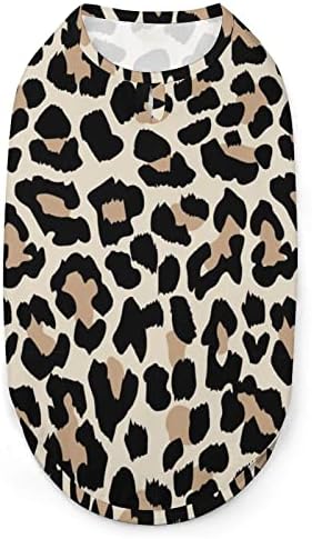 Leopard Pattern Dog Colet Pullover Sweetshirt Dog Cashet Roupos para pequenos cães e gatos médios 2xl