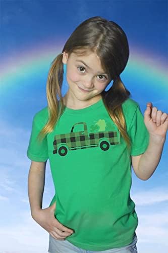 Camisa do dia do dia da criança ST Patricks Charmer Charmer Truck Clover Toddler Kids Boys T-shirt