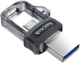 Sandisk 64GB Ultra Dual USB 3.0 e Micro USB Flash Drive, até 150 MB/s de velocidade de leitura
