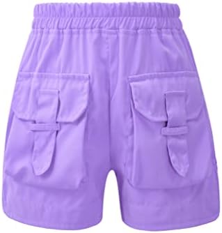 Pulls de garoto de fase de fáceis de menina na calça de corredor de cargo com bolsos de tira shorts de desempenho