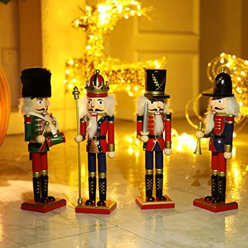 Decorações de Natal do PartyKindom Nutcracker- 11. 79 polegadas de nutas de Natal de 79 polegadas, soldados