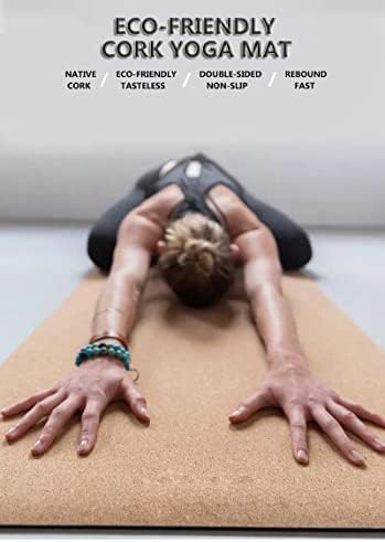 ADSRB 72 * 24 polegadas de cortiça natural TPE Yoga Mat Gym Pilates Sports Slimming Balance Training Pads