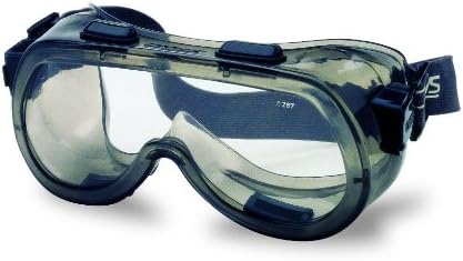 Segurança do MCR 2410 VERDÍTICO POLIVILYLY CLORETE Strap Goggle com moldura de fumaça e lente anti-capa