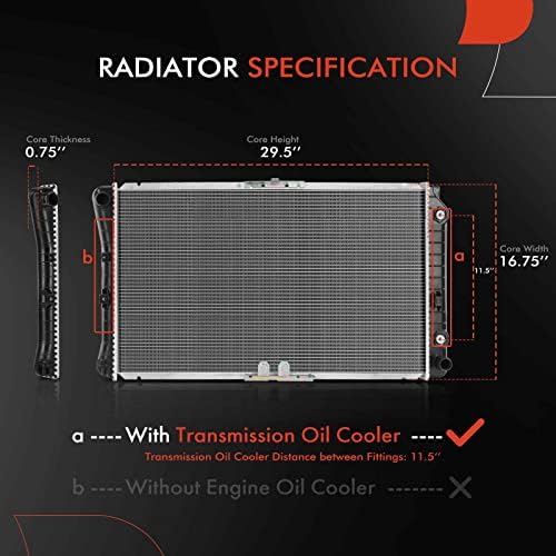 Conjunto do radiador do refrigerante do motor A-premium Com o resfriador de óleo de transmissão compatível