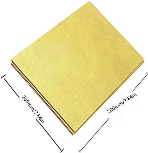 Placa de latão Folha de cobre pura folha de latão Matérias -primas de percisão, 0,8x200x200mm, 2x100x150mm placa de bronze placa de cobre de metal