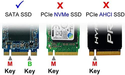 XIWAI COMBO M.2 NGFF B-key & MSATA SSD TO SATA 3.0 Adaptador Conversor Case