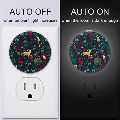 2 Pacote Plug-in Nightlight LED Night Light com Dusk-to-Dawn para o quarto de crianças, berçário, cozinha, corredor