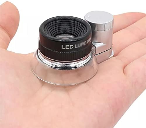 Ligna iluminada com SLNFXC com lupa de vidro de inspeção de lentes de bolso de zoom de 20x ajustável