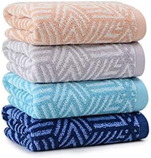 Uxzdx cujux quatro maços de algodão puro macio e confortável homens e mulheres adultos toalhas de